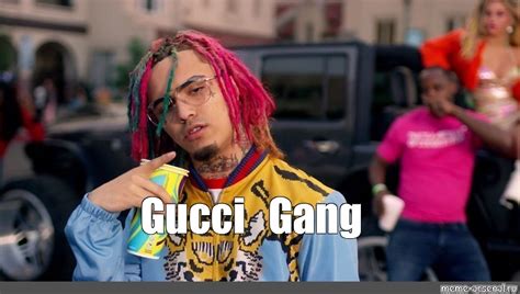 gucci gang white guy rapping|Gucci gang meme.